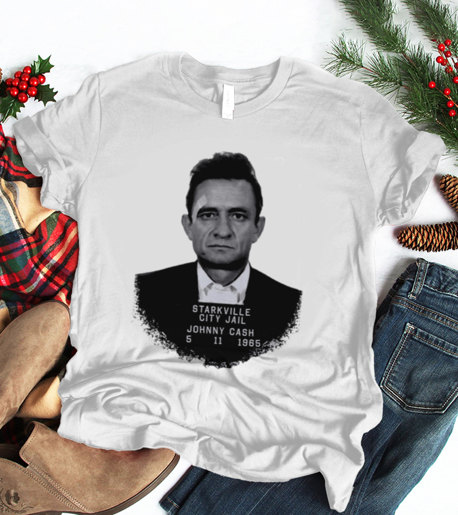Johnny Cash Starkville City Jail 5 11 1965 T-Shirt