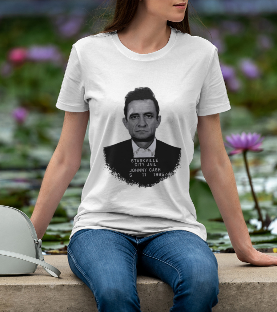 Johnny Cash Starkville City Jail 5 11 1965 T-Shirt