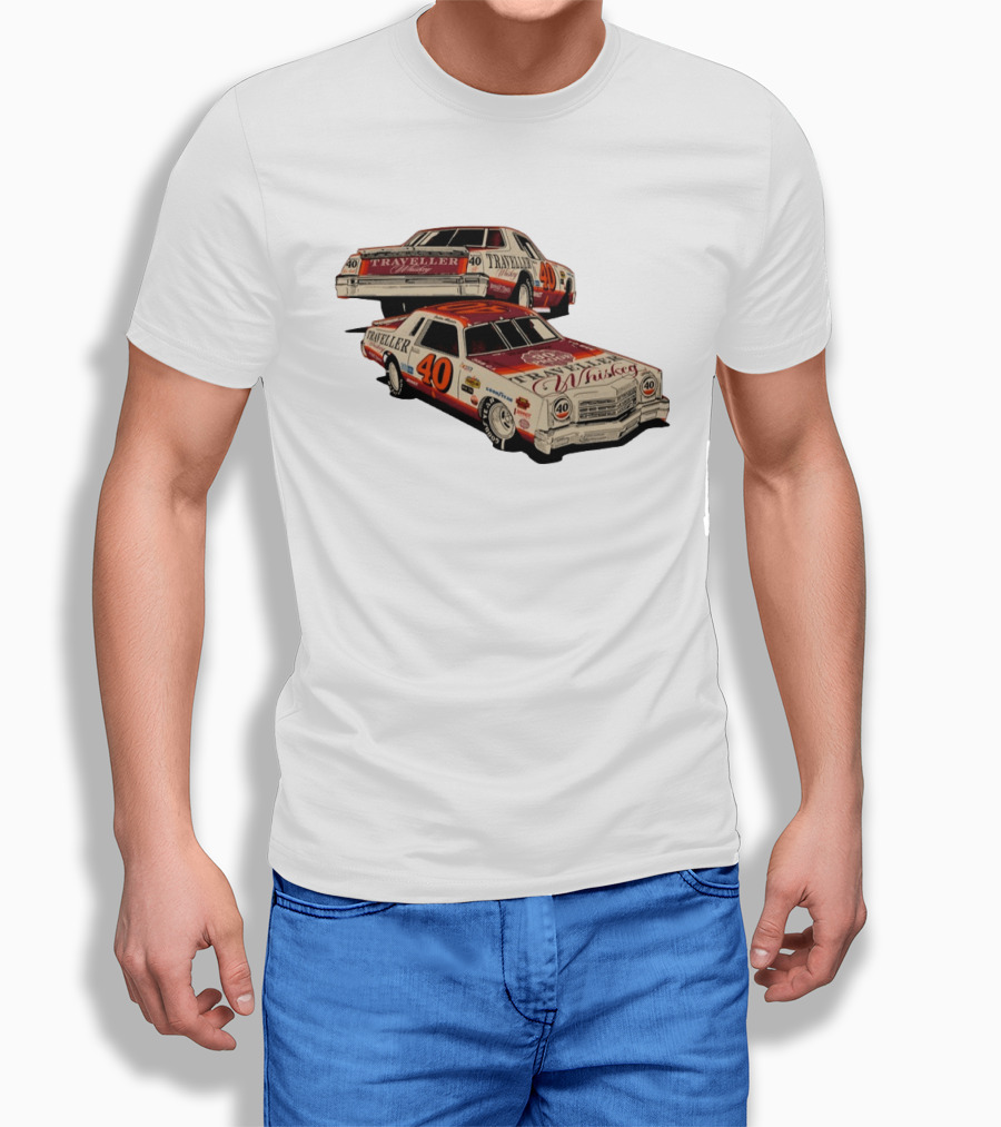 Justin Allgaier No 40 1978 Traveller Whiskey Die Cast Racing Car T-Shirt