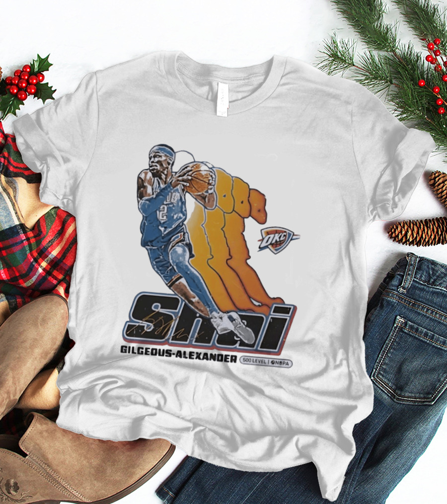 Shai Gilgeous Alexander Oklahoma City Thunder 500 Level NBPA T-Shirt