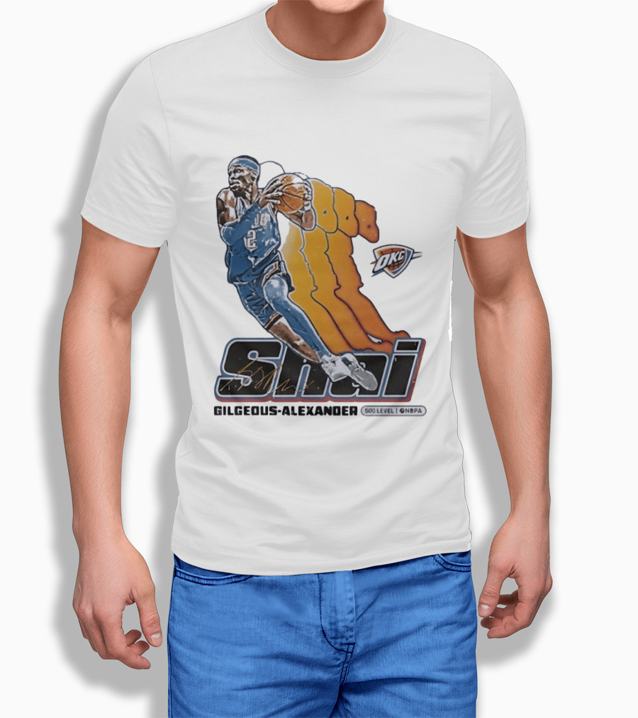 Shai Gilgeous Alexander Oklahoma City Thunder 500 Level NBPA T-Shirt