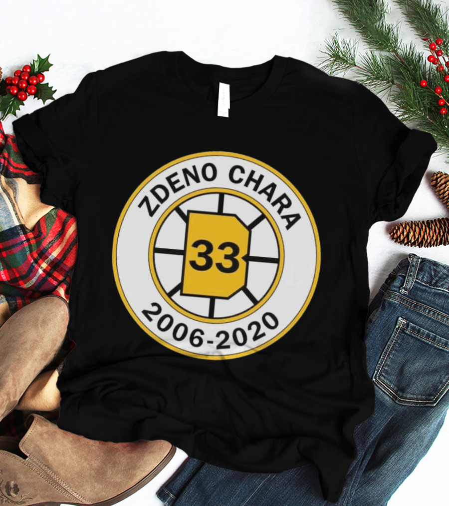 Boston Bruins Zdeno Chára 33 Commemorative 2006 2020 T-Shirt