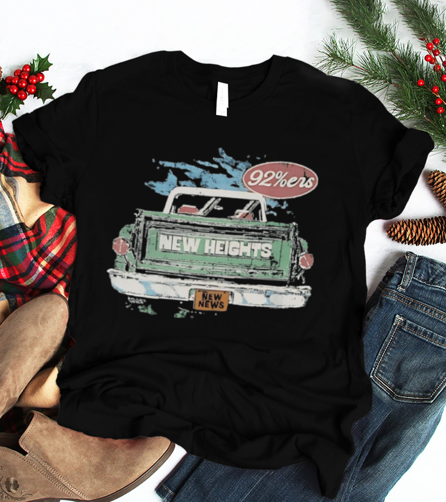 New Heights 92 Percenters Truck Vintage Style New News T-Shirt