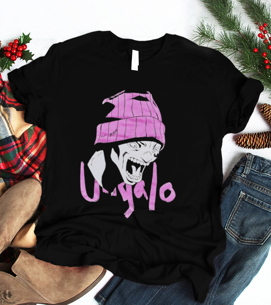 Ungalo JoJo's Bizarre Adventure Stone Ocean Pink Hat Manga T-Shirt