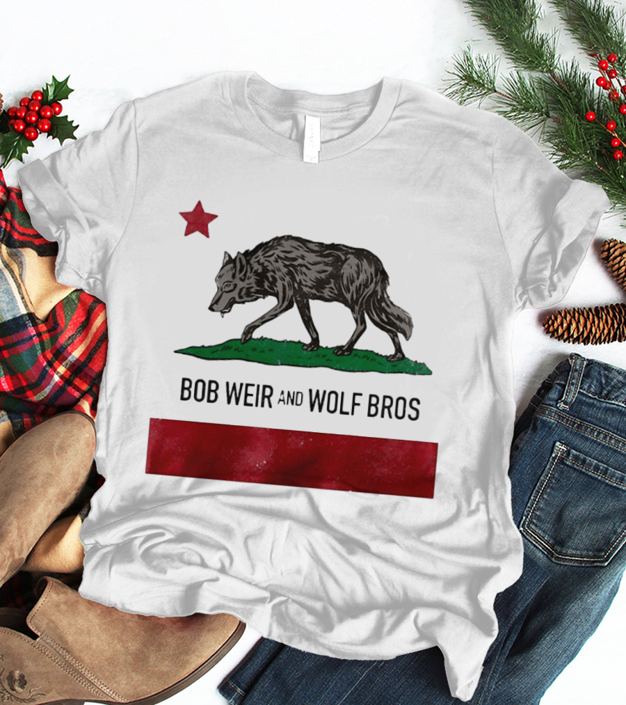 Bob Weir And Wolf Bros California Republic Wolf Star T-Shirt
