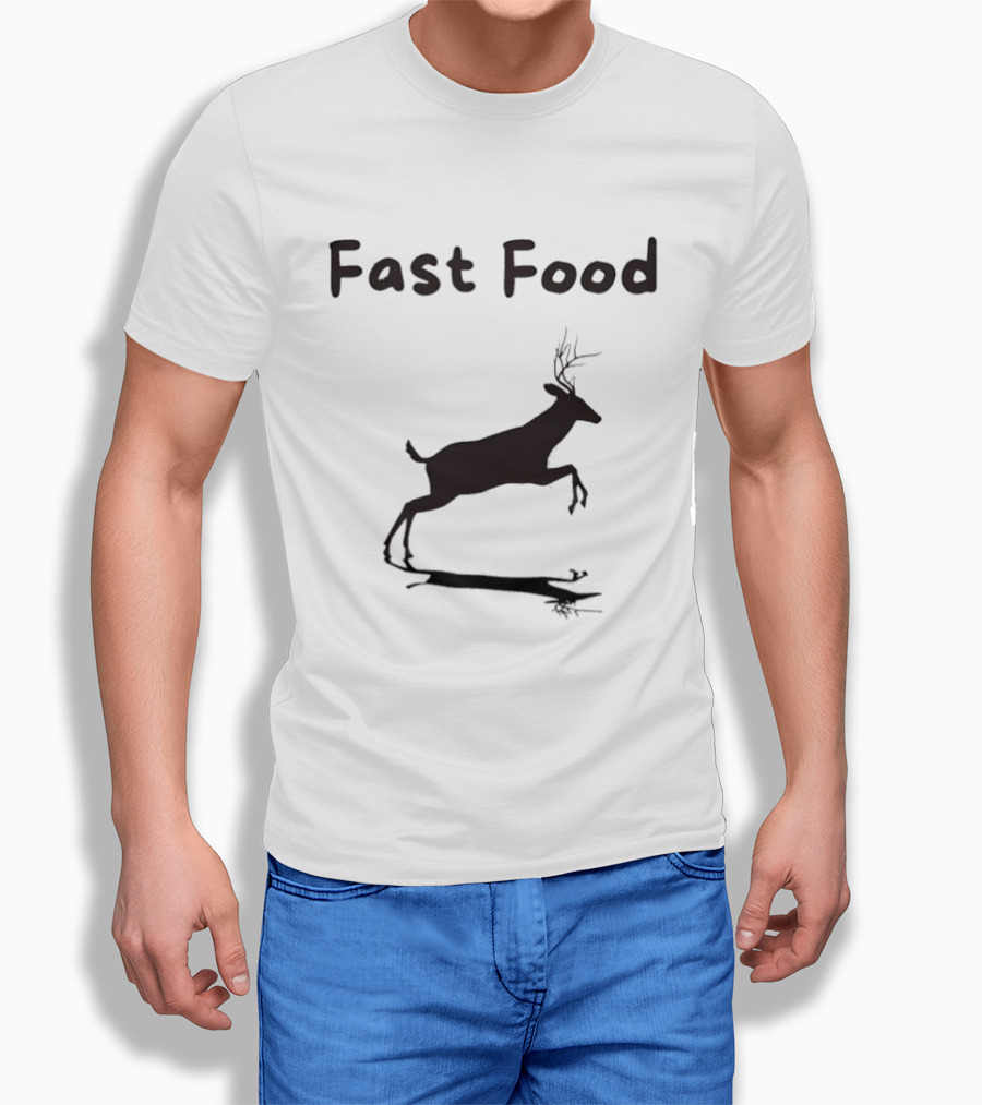 Fast Food Deer Humor For Outdoor Hunting Enthusiasts T-Shirt
