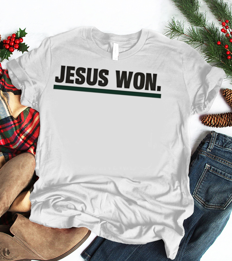 Huntington Foresters Basketball Jesus Won Victory Celebration T-Shirt