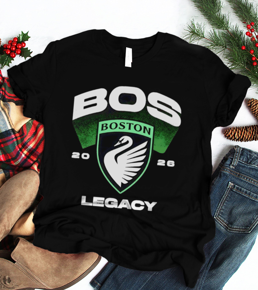 Boston Legacy FC BOS Swan Emblem 2026 T-Shirt