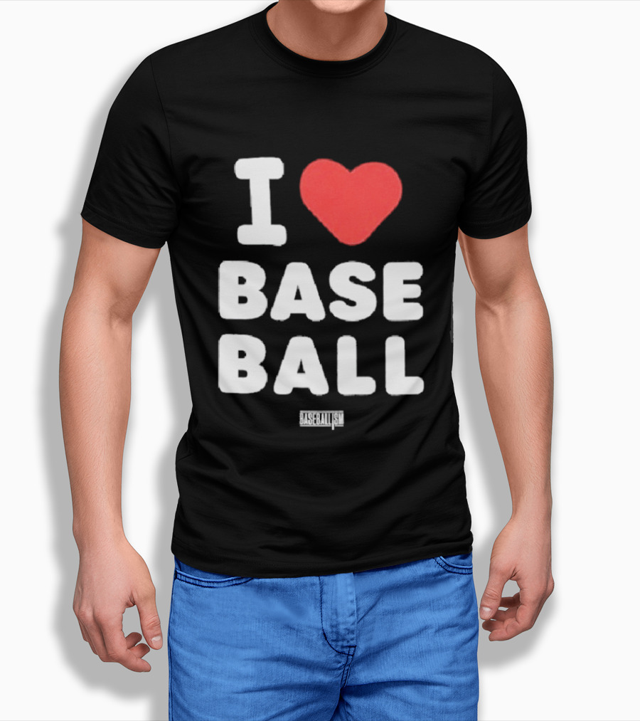 I Heart Baseball Classic Sports Fan T-Shirt