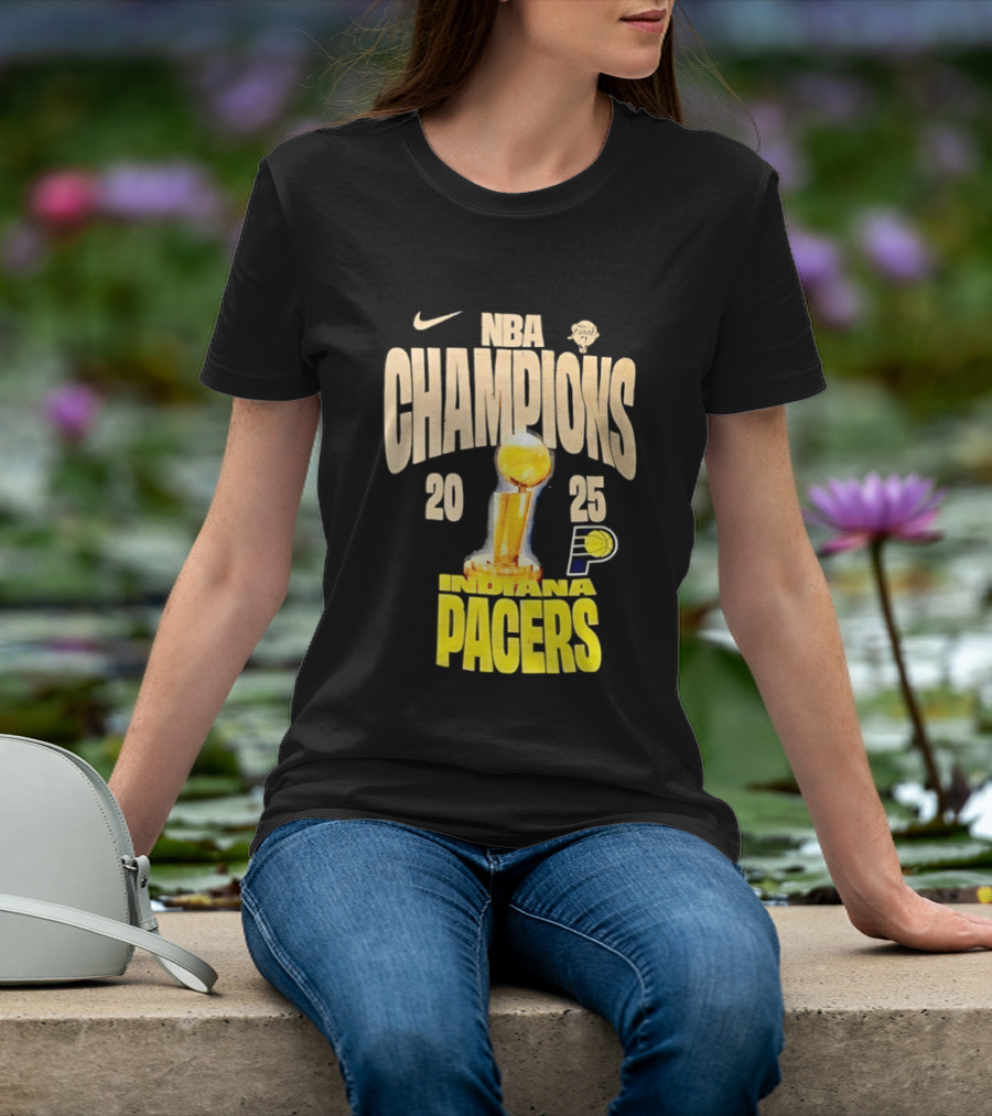 NBA Champions 2025 Indiana Pacers Trophy Nike T-Shirt