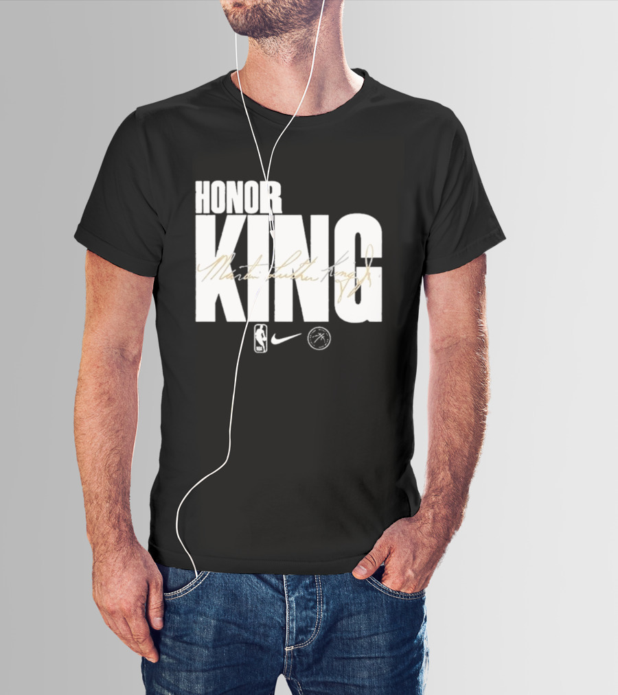 Honor King Martin Luther King Jr NBA Nike Los Angeles Lakers T-Shirt