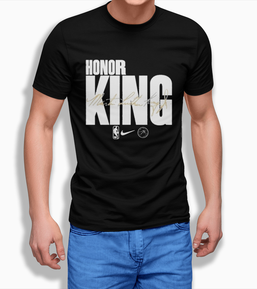 Honor King Martin Luther King Jr NBA Nike Los Angeles Lakers T-Shirt