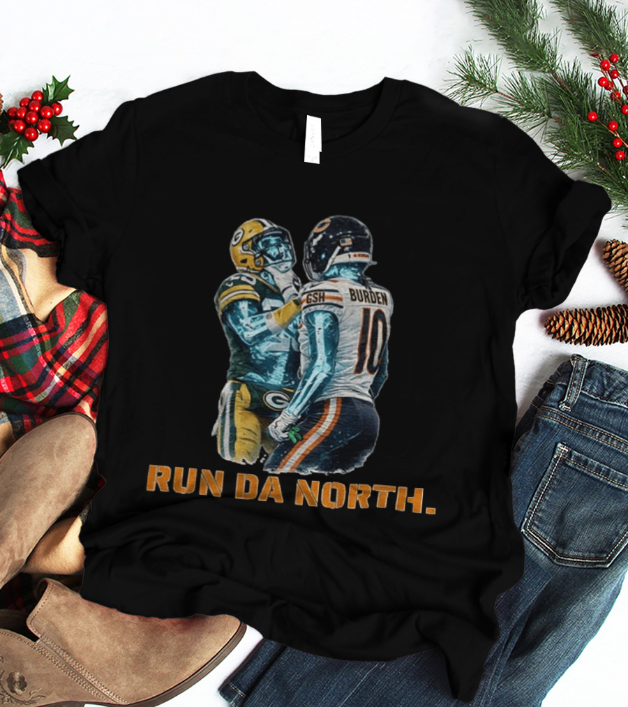 Bears Vs Packers Run Da North Luther Burden Keisean Nixon Football Clash T-Shirt
