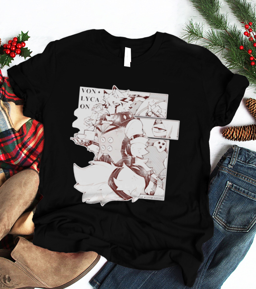 Von Lycaon Monochrome Comic Tea Time T-Shirt