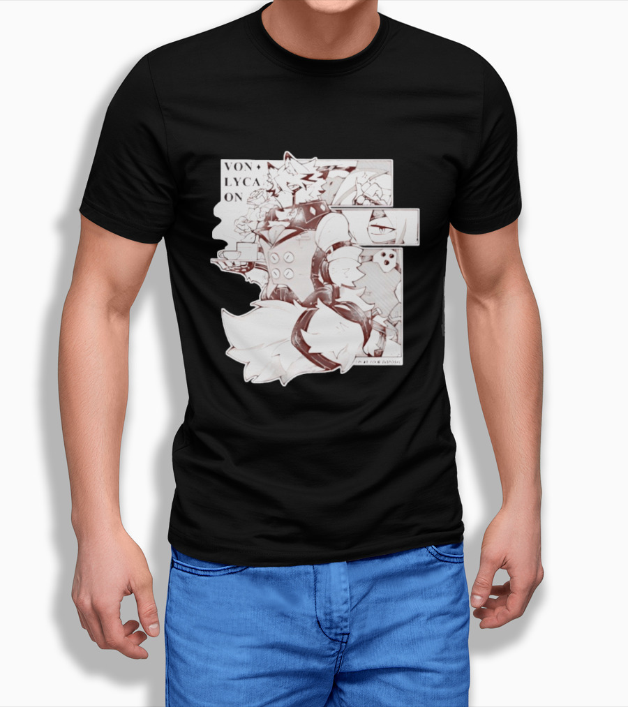 Von Lycaon Monochrome Comic Tea Time T-Shirt