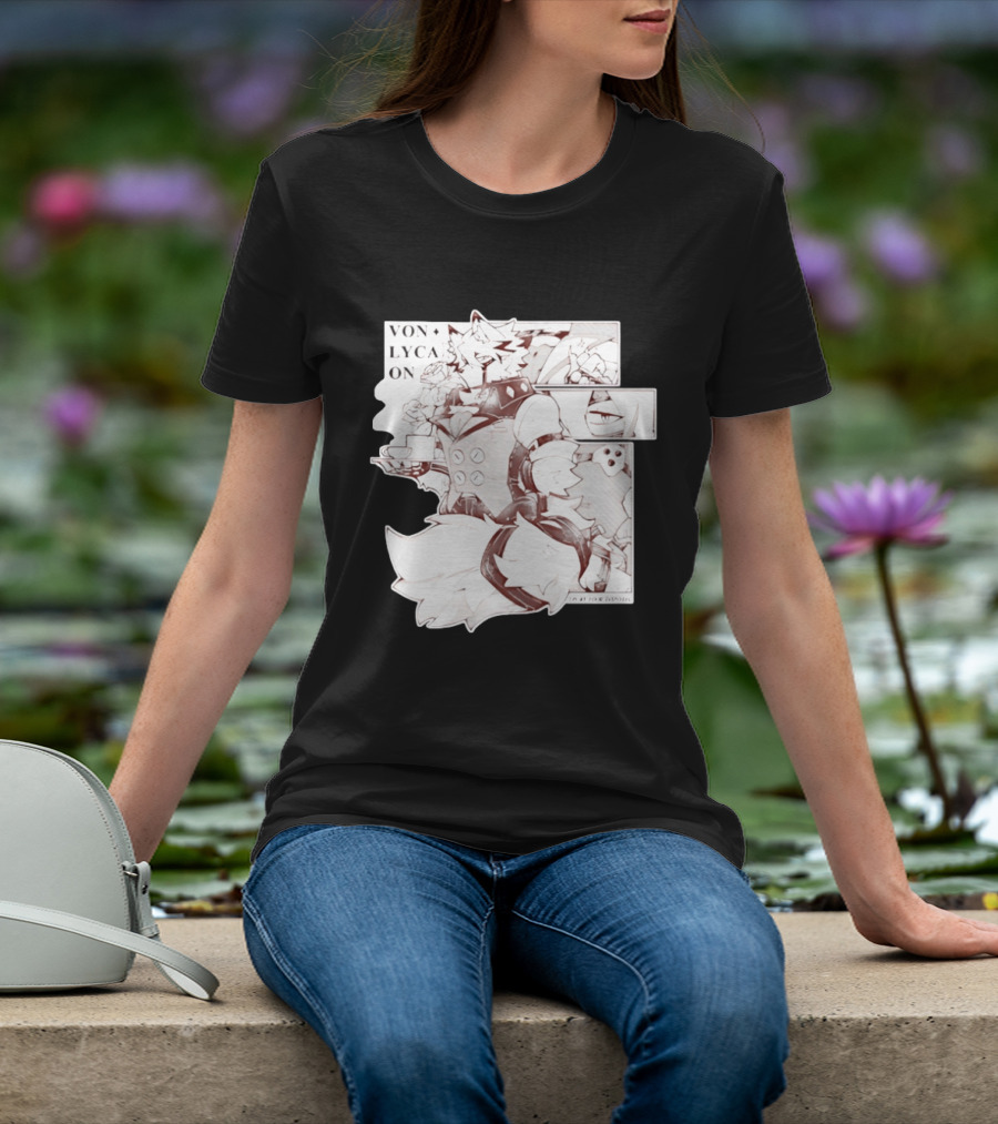 Von Lycaon Monochrome Comic Tea Time T-Shirt