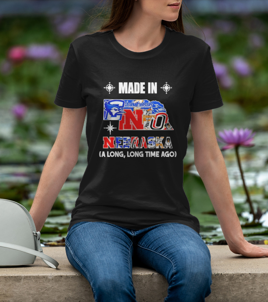Made In Nebraska Long Time Ago College Sports State T-Shirt