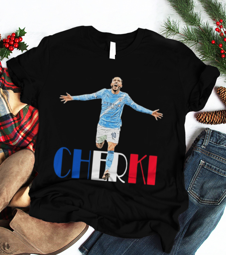Rayan Cherki 10 Manchester City Etihad Airways T-Shirt