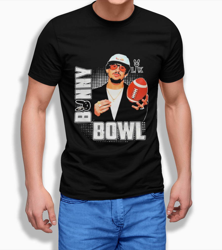 Bad Bunny Team Benito Super Bowl LIX Football Fun Wear T-Shirt