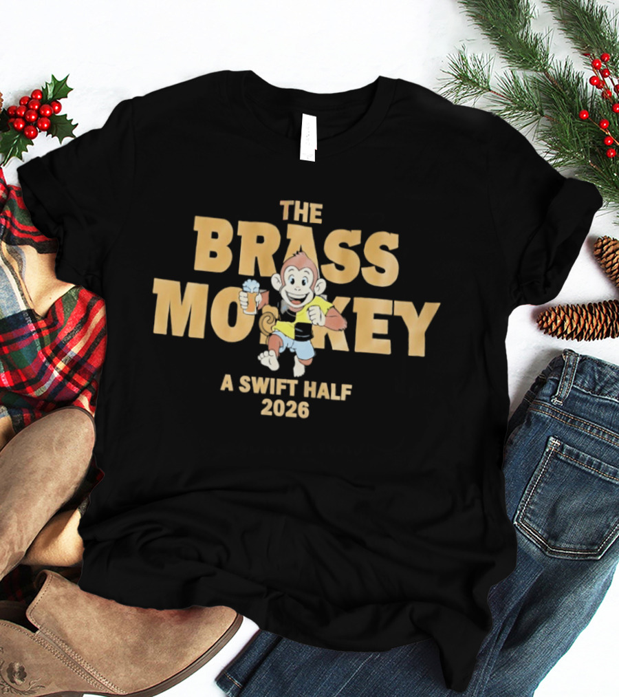 The Brass Monkey A Swift Half 2026 Beer Monkey T-Shirt