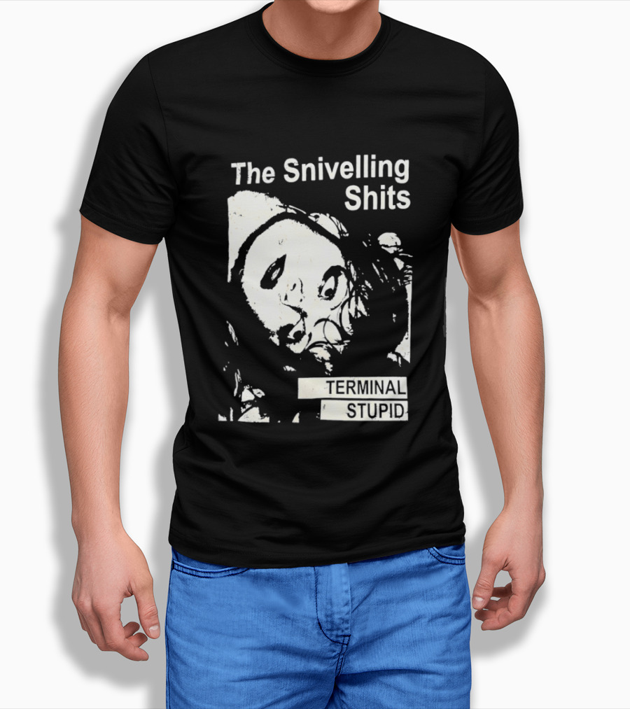 The Snivelling Shits Terminal Stupid Album Cover T-Shirt