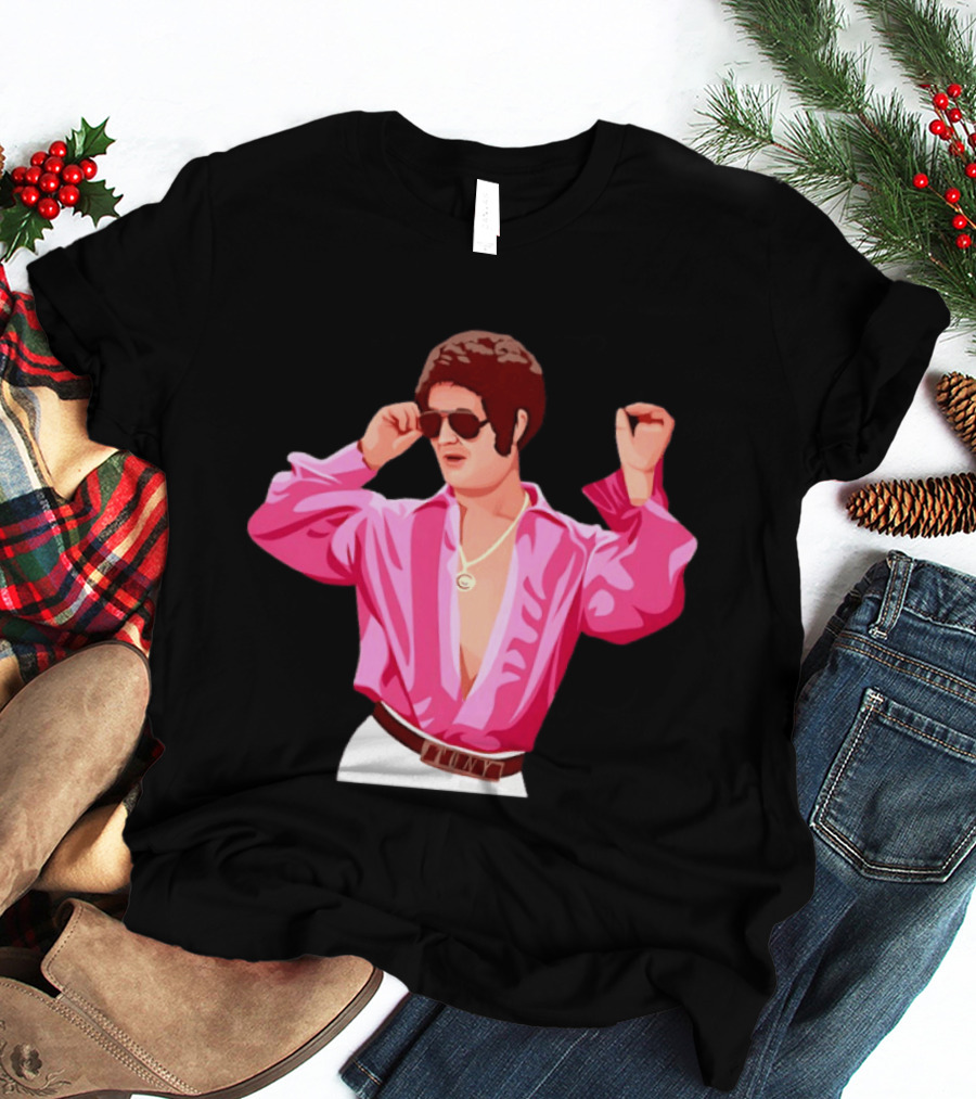 Tony Angelino Cartoon Parody Pink Sunglasses Iconic Look T-Shirt