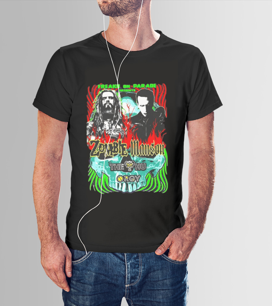 Freaks On Parade Presents Zombie Manson The HU Orgy 2026 Summer Tour T-Shirt