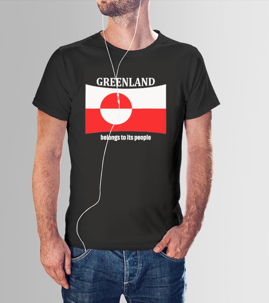 Greenland Flag Symbolizes Independence And Belonging To Its People T-Shirt