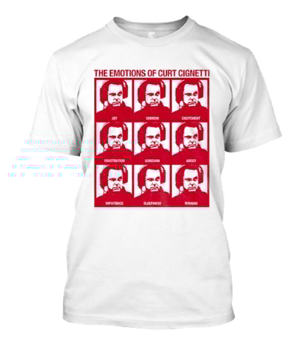Curt Cignetti The Emotions Of Coach IU Football Excitement Boredom T-Shirt