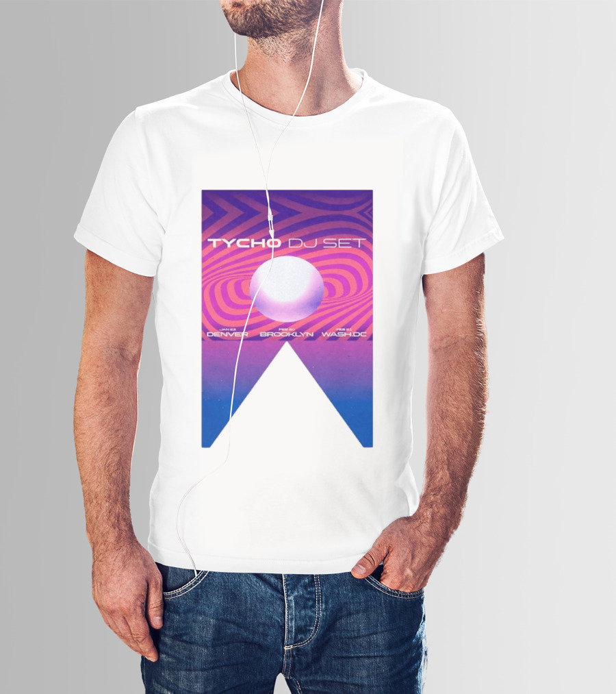 Tycho DJ Set Tour Jan Feb 2026 Denver Brooklyn DC T-Shirt