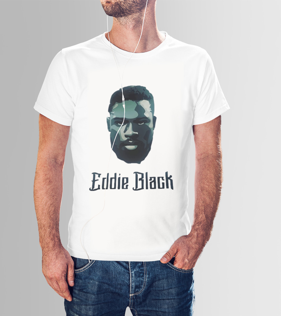 Eddie Black Big Head T-Shirt