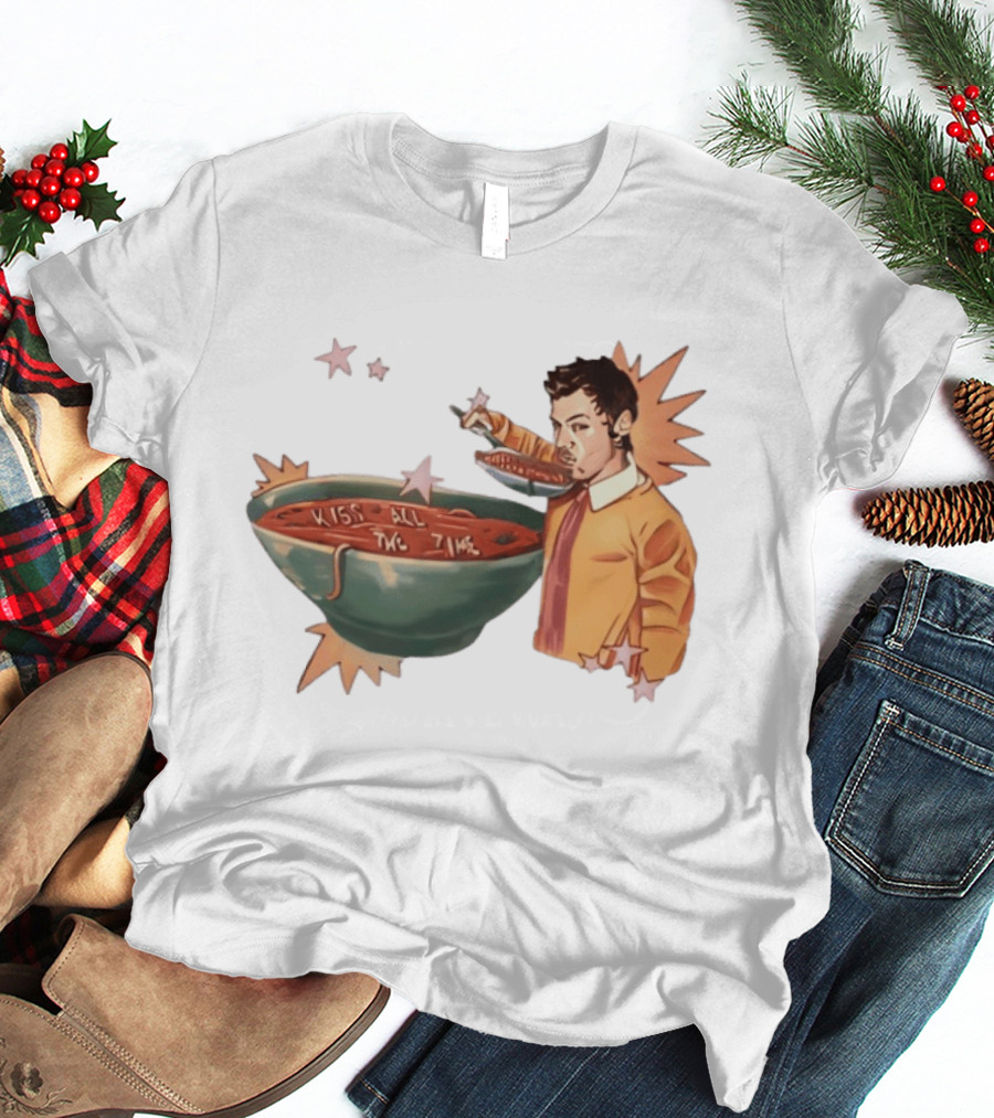 Kiss All The Time Soup Occasionally Stars T-Shirt