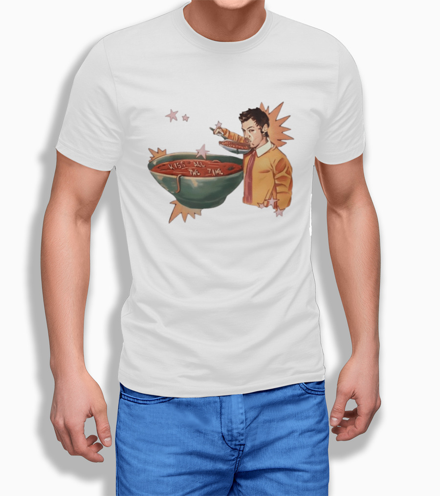 Kiss All The Time Soup Occasionally Stars T-Shirt