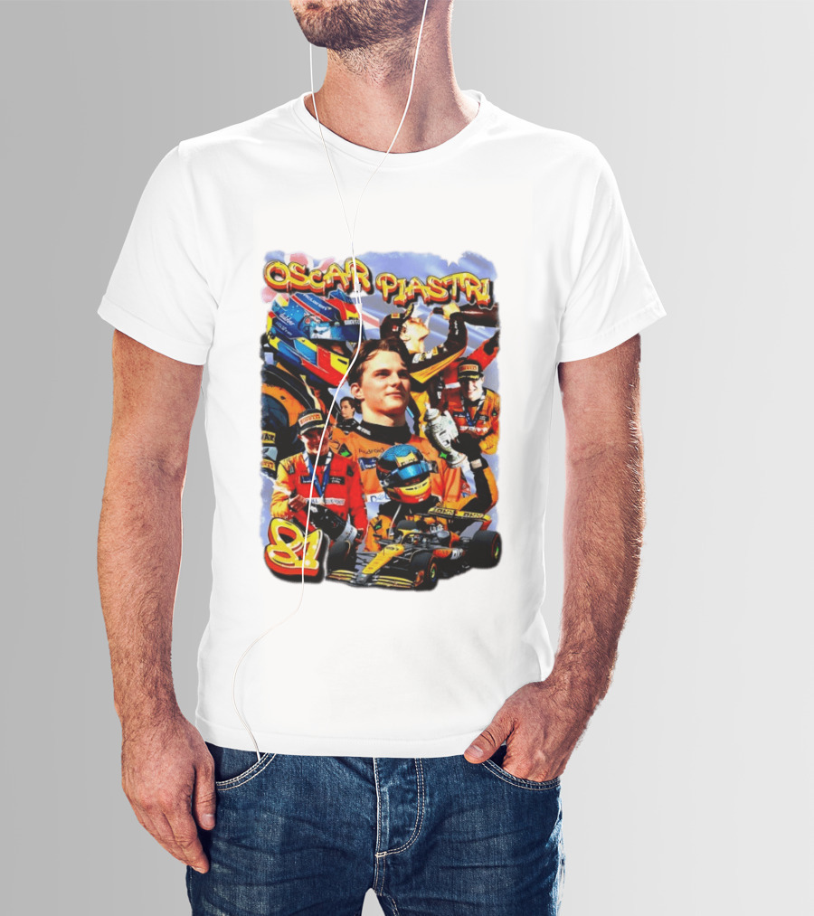 Oscar Piastri Racing Suit Victory Celebration Fan Merchandise T-Shirt