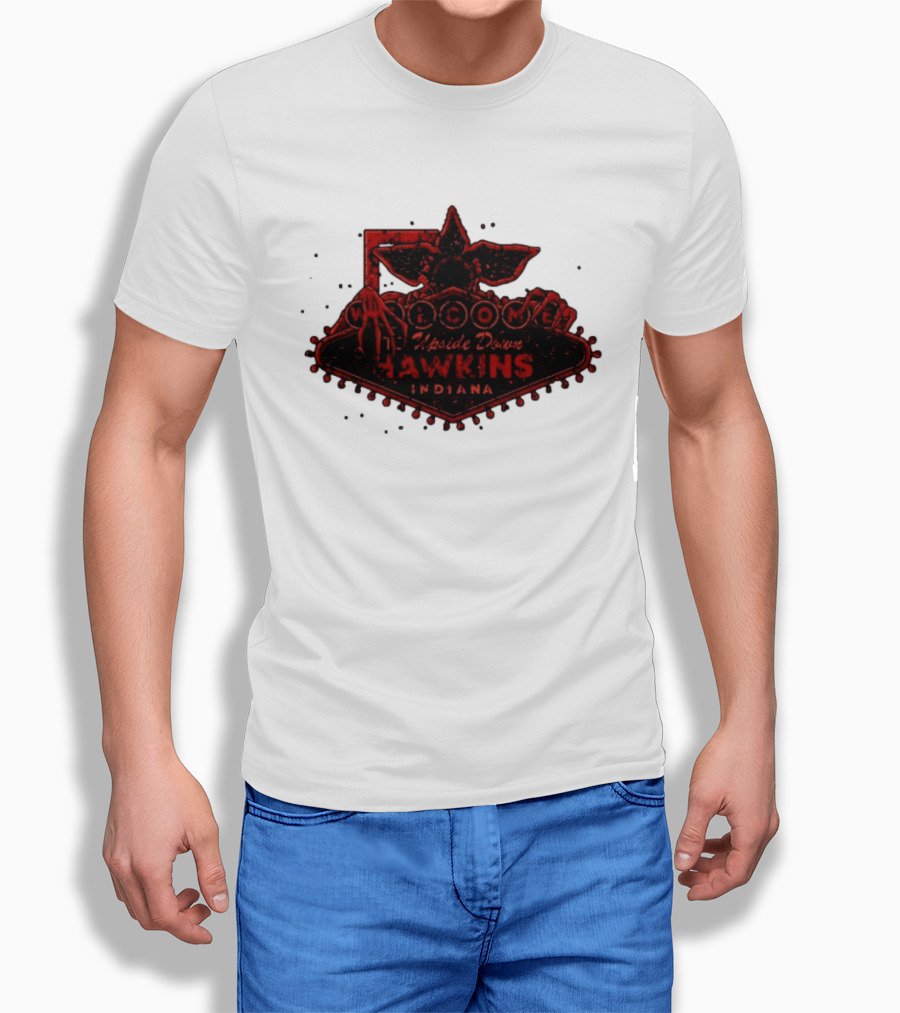 Welcome To Upside Down Hawkins Indiana Stranger Things T-Shirt