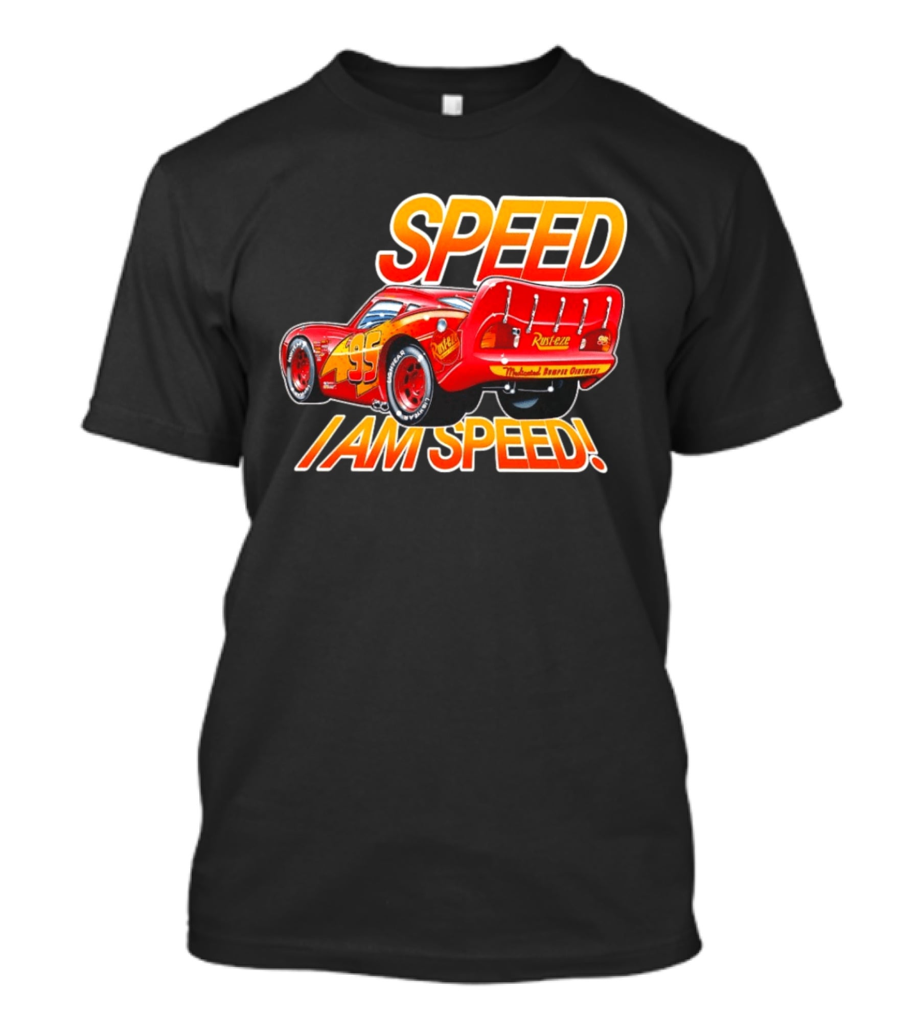 Lightning McQueen Speed I Am Speed Rust Eze Racing 95 T-Shirt