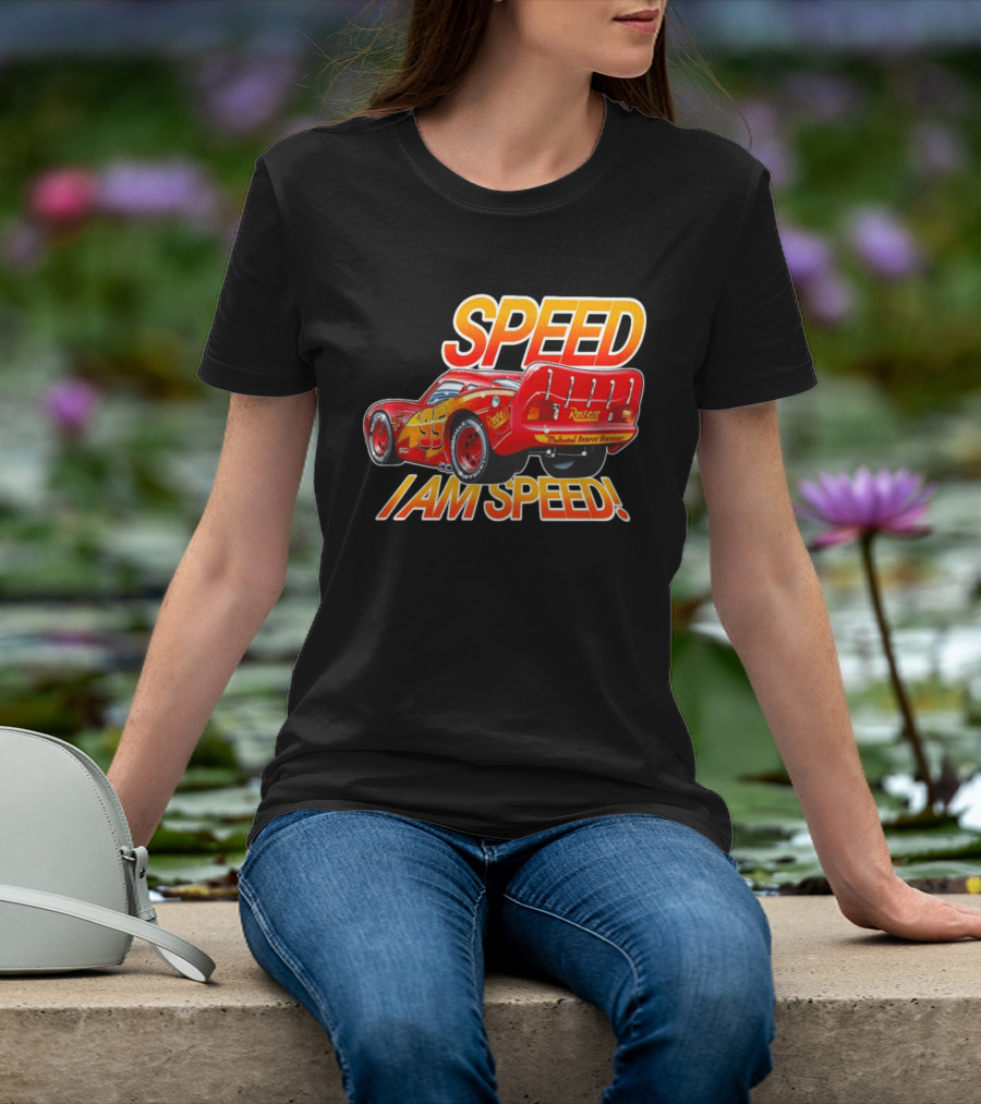 Lightning McQueen Speed I Am Speed Rust Eze Racing 95 T-Shirt