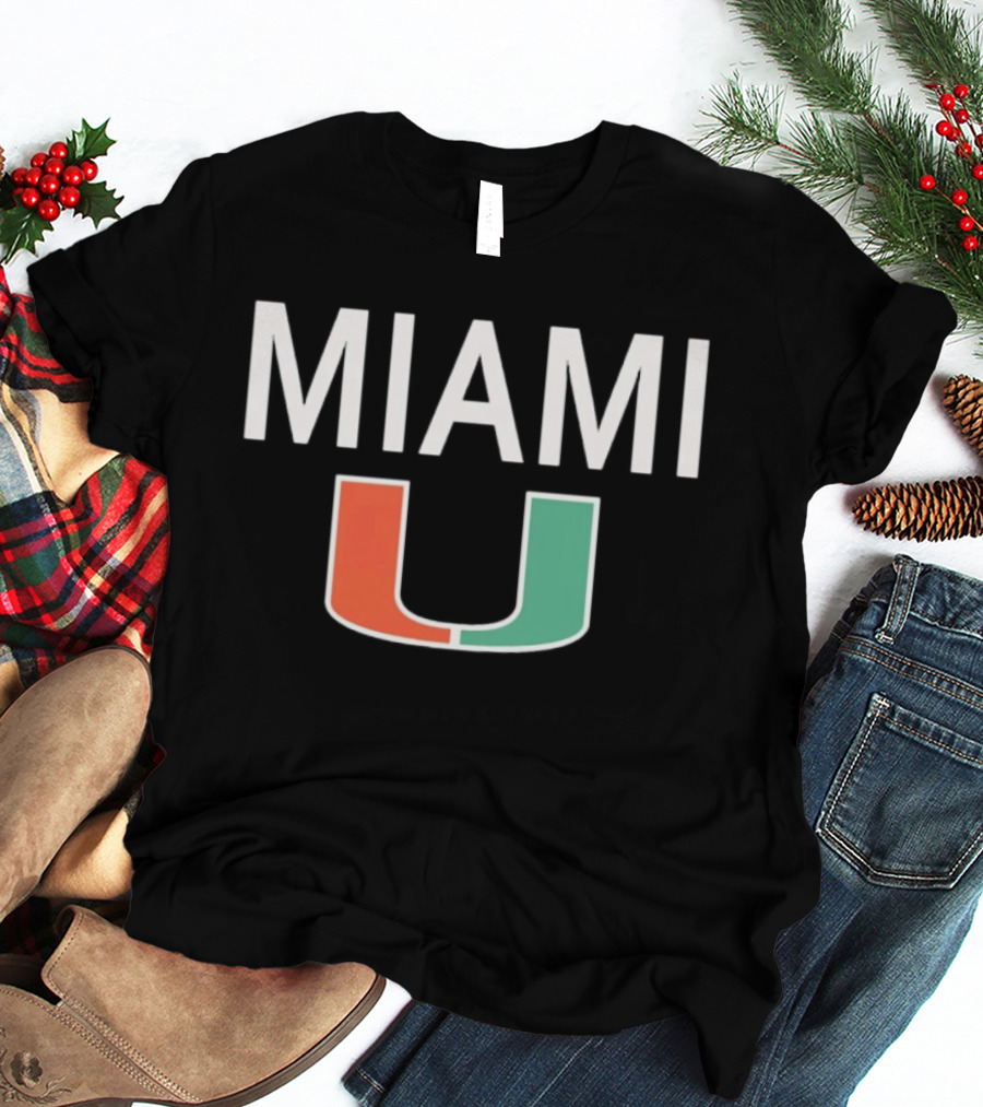 MIAMI U Hurricanes Football T-Shirt