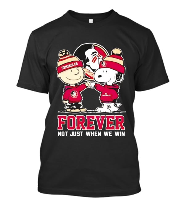 Charlie Brown Snoopy Seminoles Forever Not Just When We Win T-Shirt