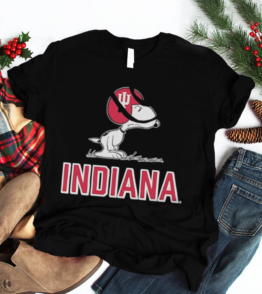 Snoopy Indiana Hoosiers Football Peanuts IU T-Shirt