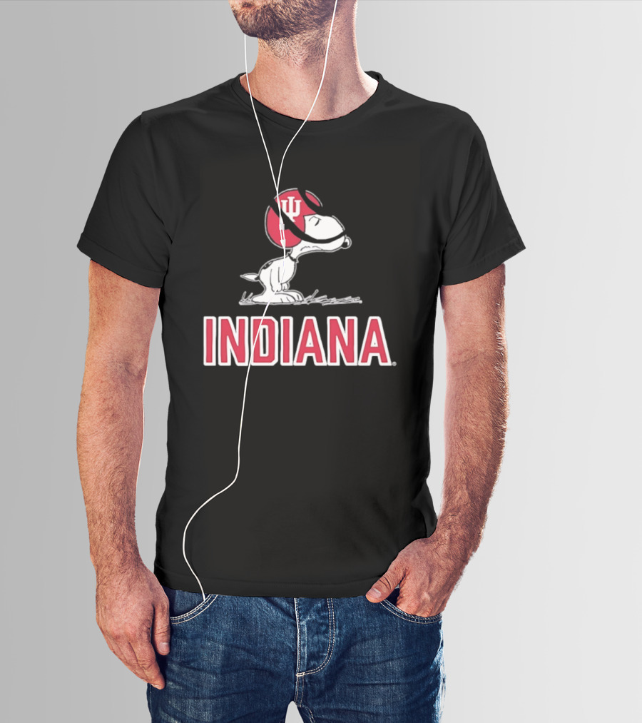 Snoopy Indiana Hoosiers Football Peanuts IU T-Shirt