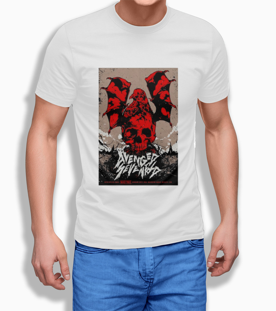 Avenged Sevenfold January 20 2026 Bogota Movistar Arena Mad Tree Special Guest T-Shirt