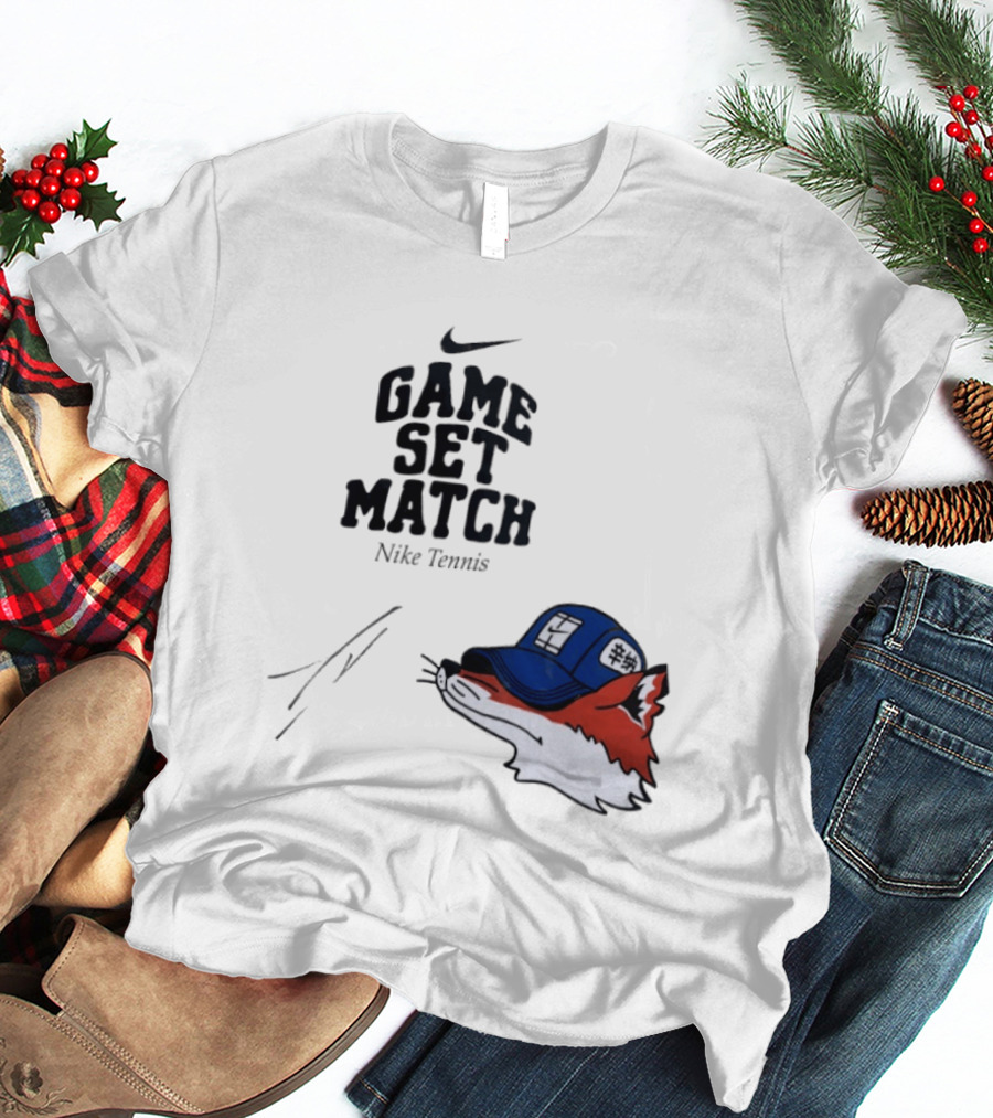 Nike Tennis Game Set Match Fox T-Shirt