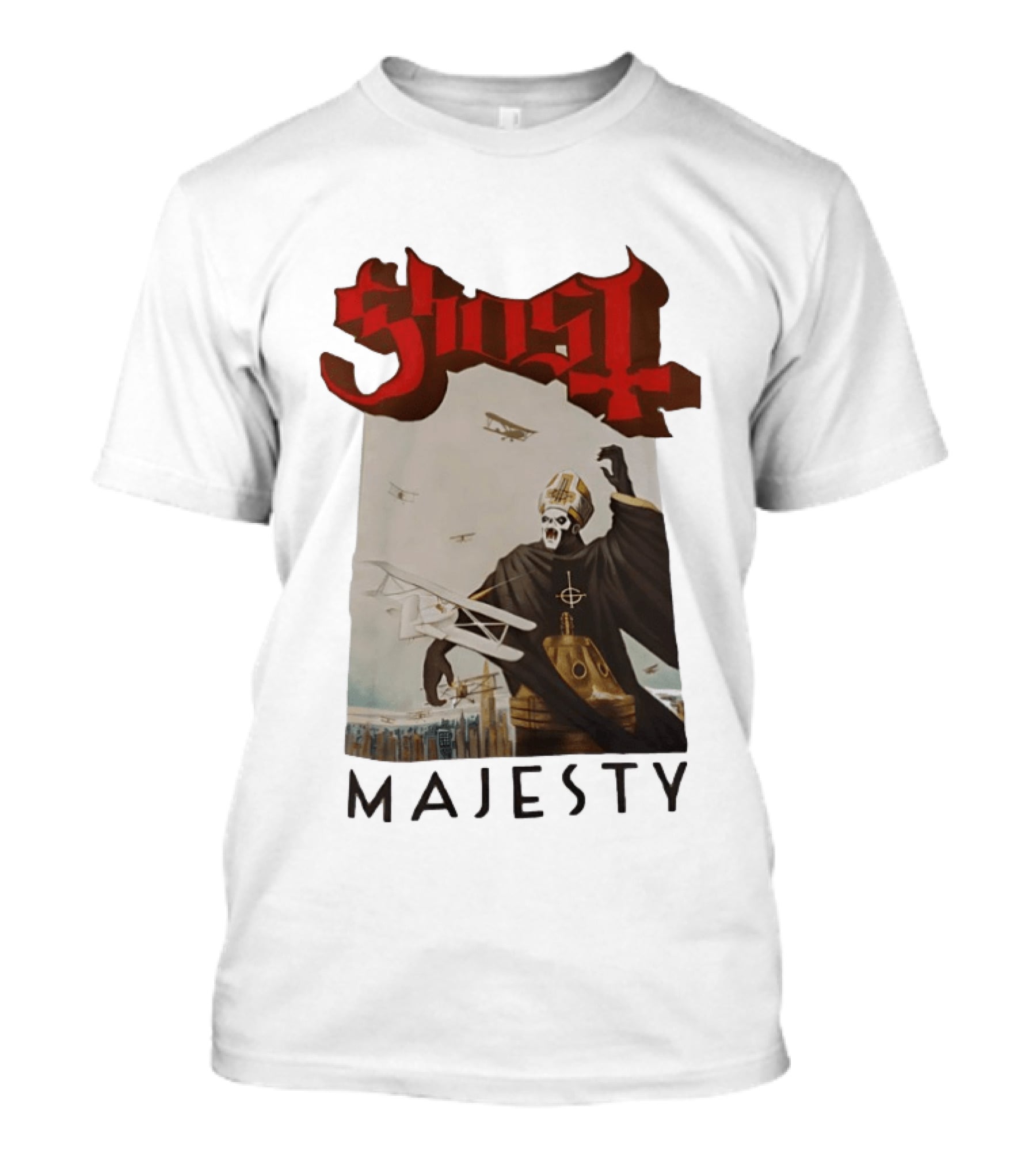 Ghost Papa Emeritus Planes Majesty T-Shirt
