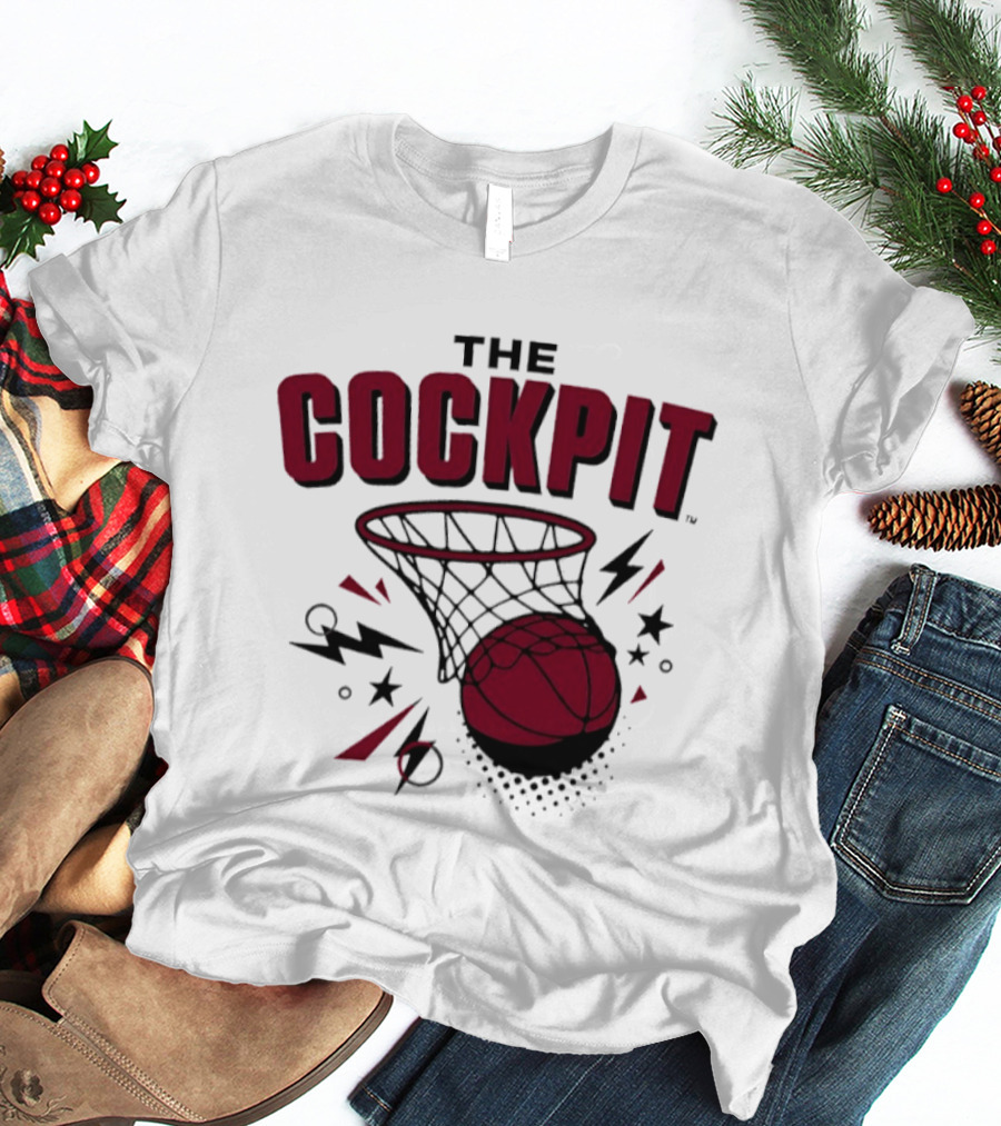 The Cockpit South Carolina Gamecocks Basketball Hoop Thunder T-Shirt