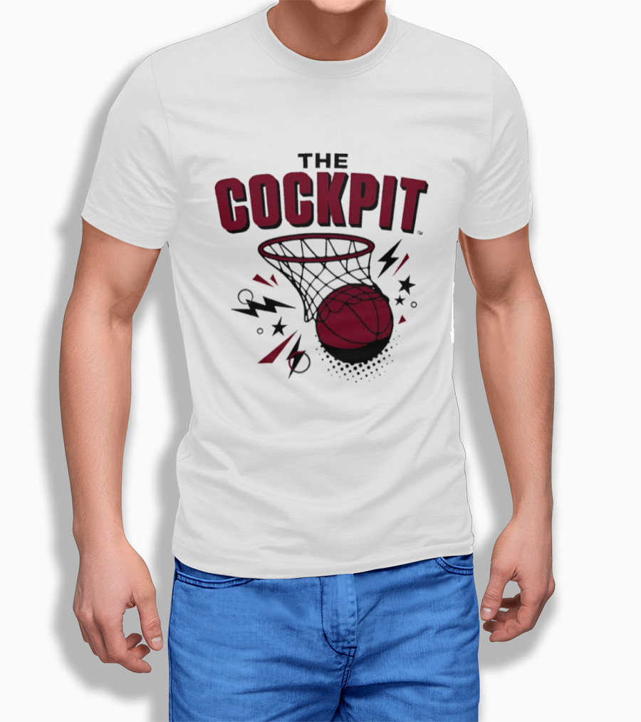 The Cockpit South Carolina Gamecocks Basketball Hoop Thunder T-Shirt