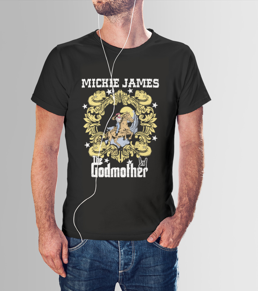 Cowgirl Mickie James The Godmother Riding Horse T-Shirt