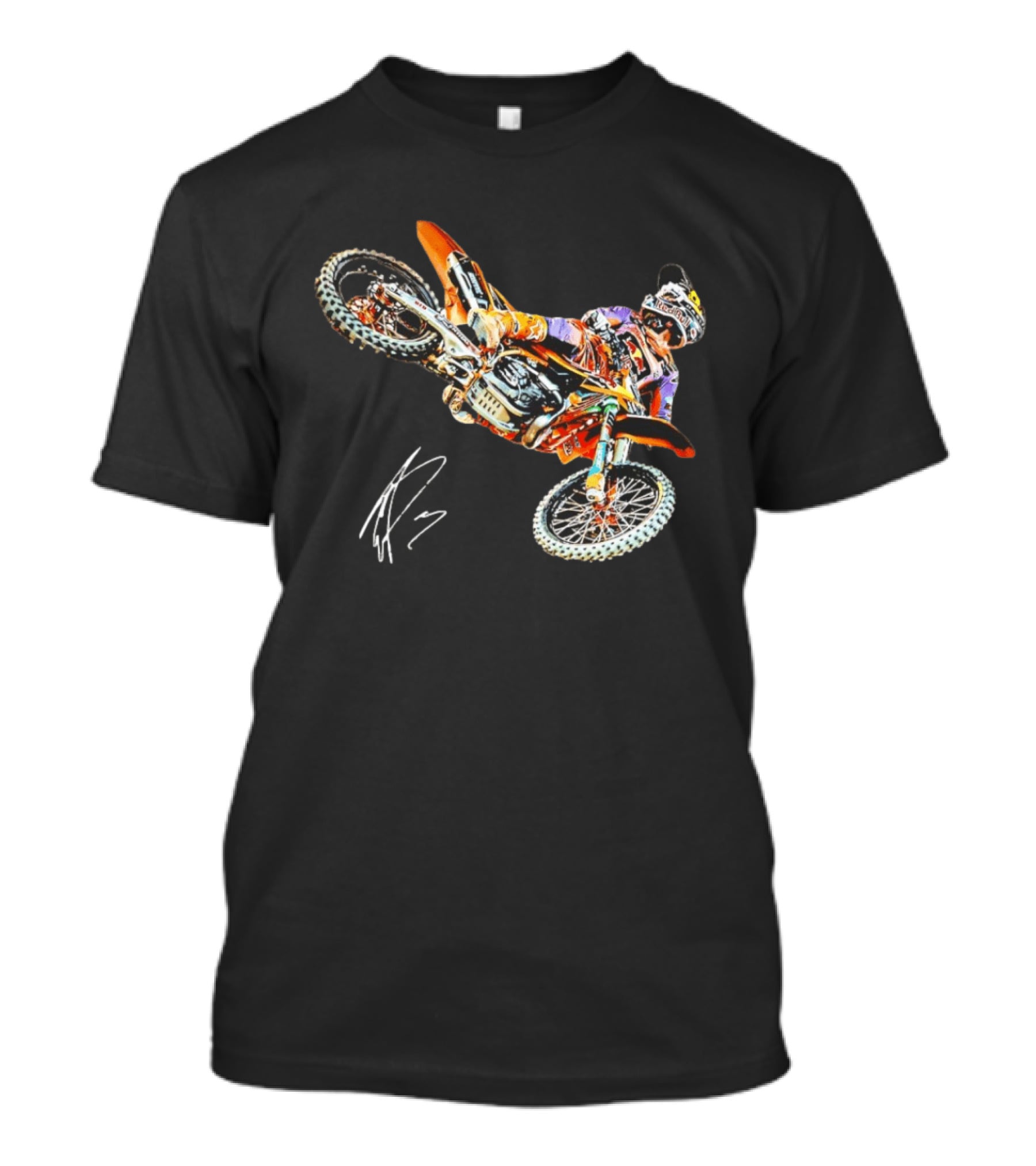 Eli Tomac Anaheim 1 Motocross Racing Signature T-Shirt