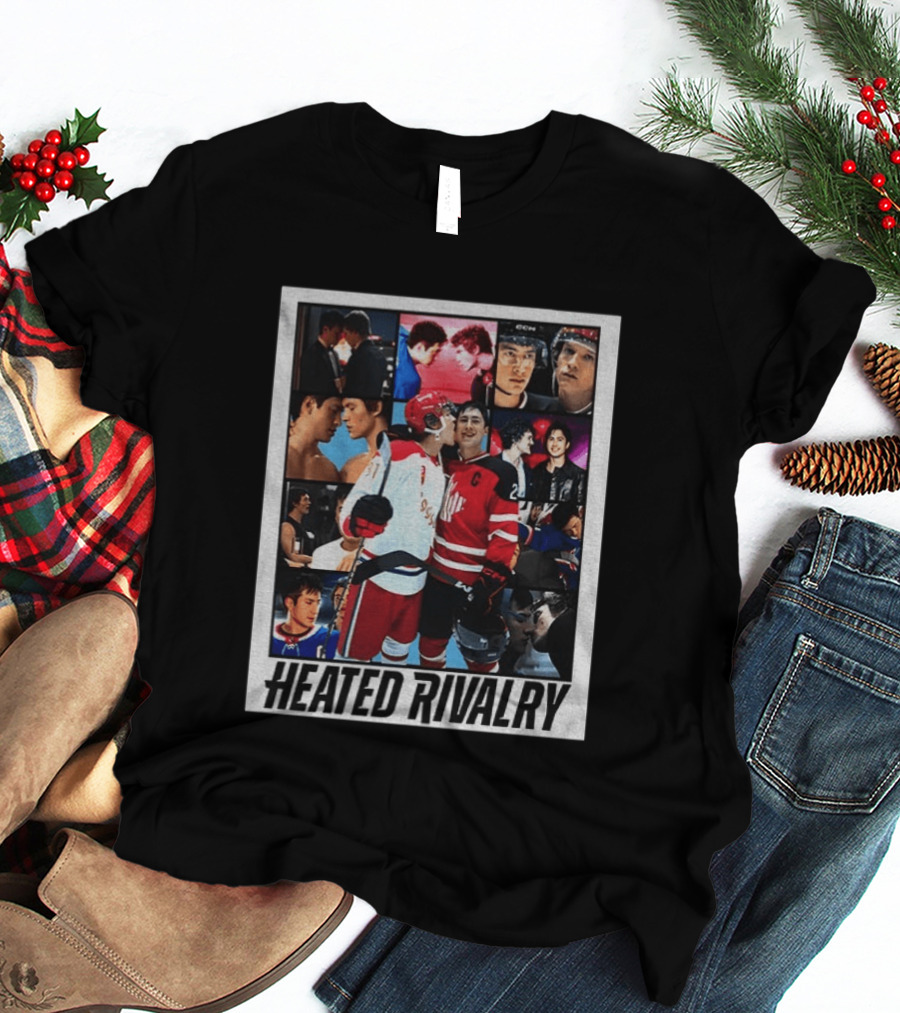 Ilya Rozanov Shane Hollander Heated Rivalry Hockey Collage Fan T-Shirt