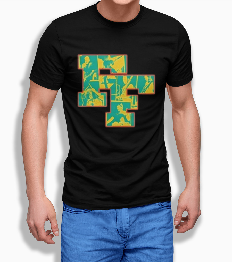 Foo Fighters 2026 FF Tasmania Tour Collage Imagery Of Band Members T-Shirt